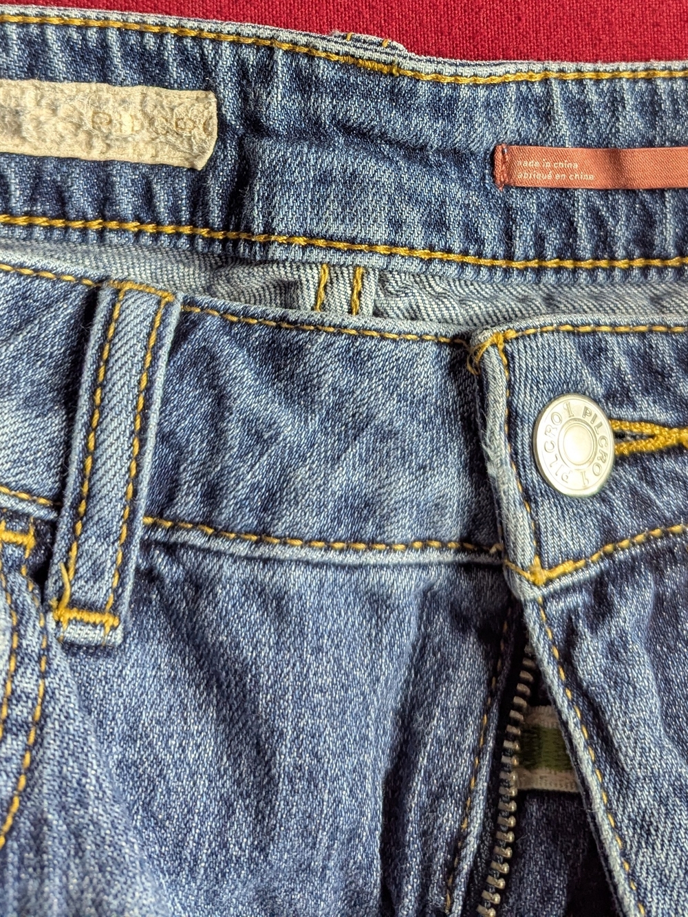 Anthropologie PILCRO Blue Wide Leg High Rise Denim Jeans Womens Size 28 - Picture 3 of 5